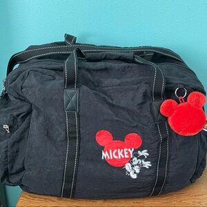 Disney Black and Red Mickey Duffel Bag